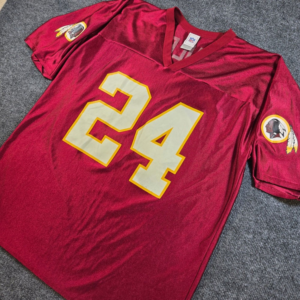Vintage 90s Nike Champ Bailey Washington Redskins #24 Home Football Jersey XL
